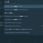 Sublime Package Install Screenshot