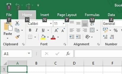Excel Menu Key
